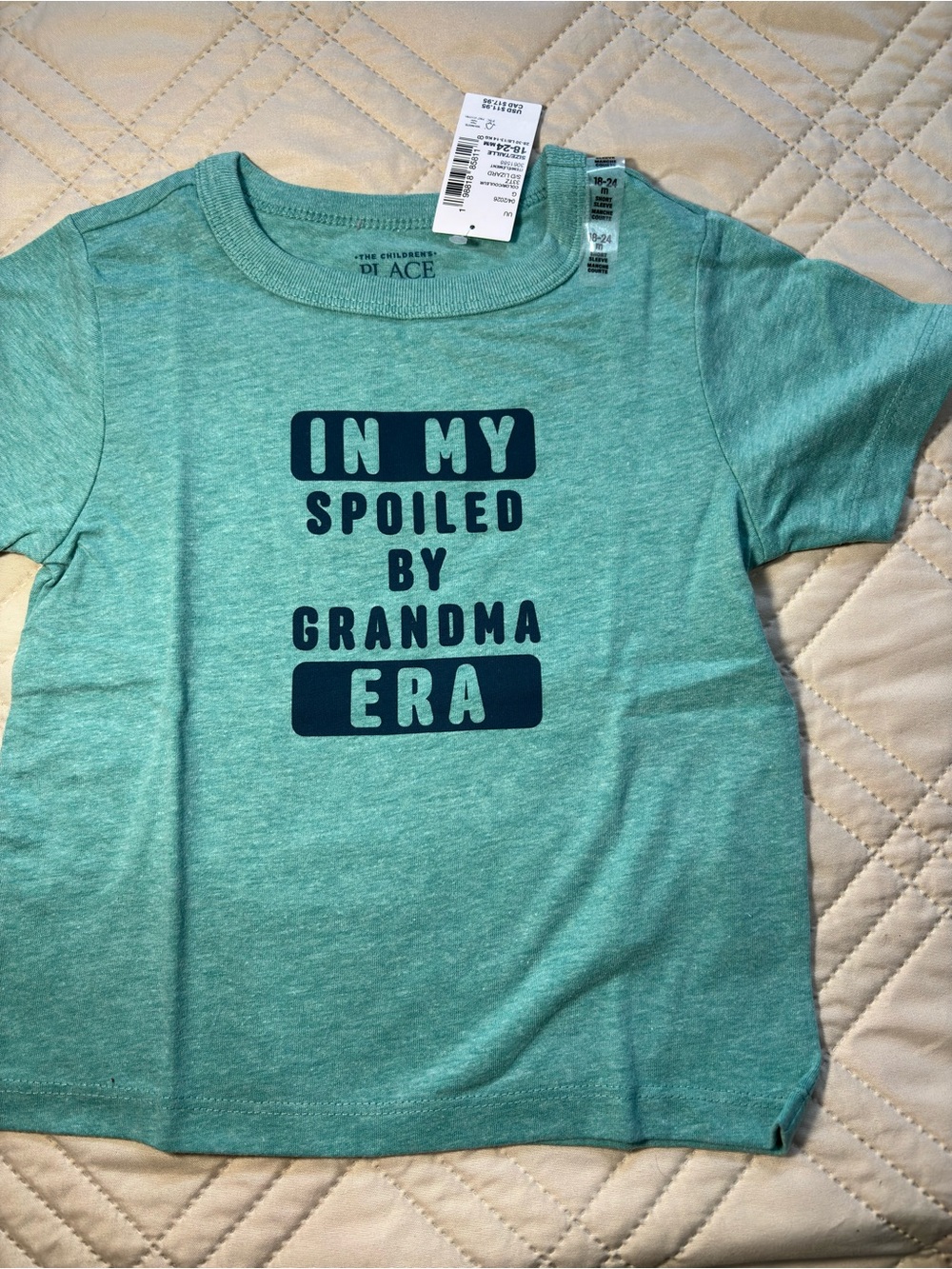 Children's Place 12-18M In My Spoiled By Grandma Era' Graphic Tee